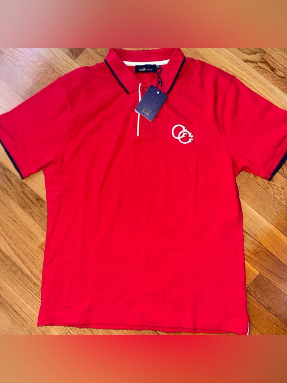 Roberto Cavalli Polo In Red Men's XL, New with tags - Picture 2 of 6